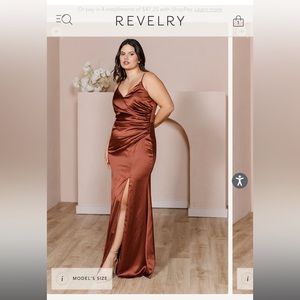 Revelry Satin Bridesmaid Dress